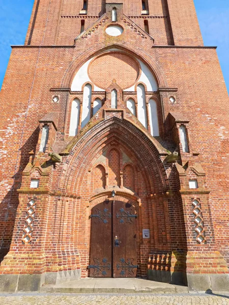 Eingangsportal Der Evangelischen Katharinen Kirche — Stockfoto