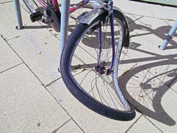 Luz Oito Bicicleta — Fotografia de Stock