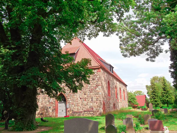 Evangelica Chiesa Pietra Campo Luterano — Foto Stock