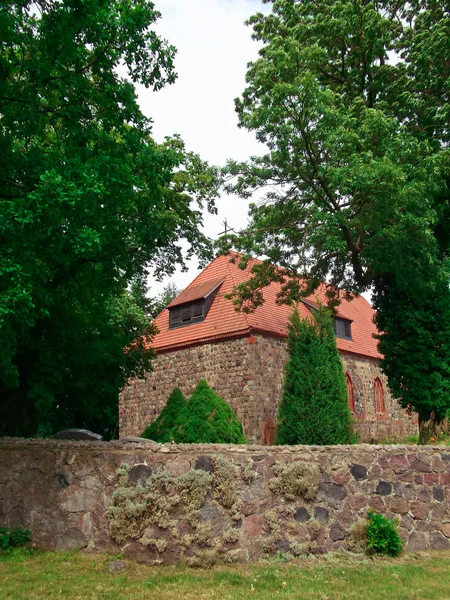 Evangélica Luterana Campo Pedra Igreja — Fotografia de Stock