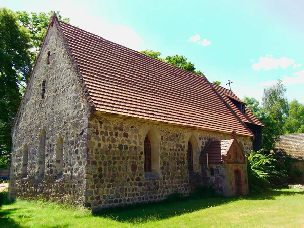 Chiesa Protestante Del Villaggio Triepkendorf — Foto Stock