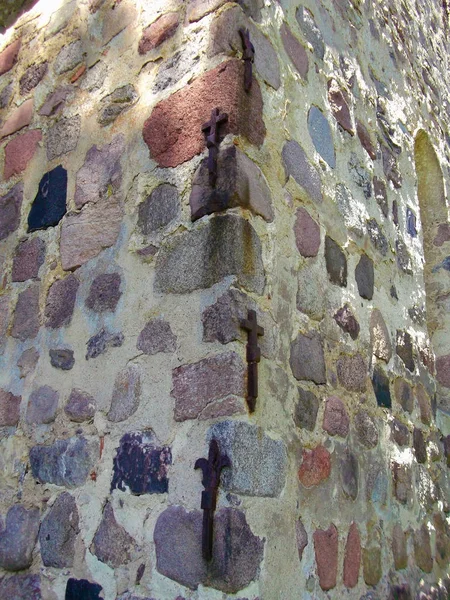 Wandanker Der Evangelischen Dorfkirche — Stockfoto