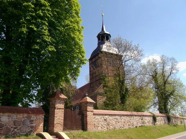 Biserica Protestantă Piatră Câmp Din Baumgarten — Fotografie, imagine de stoc