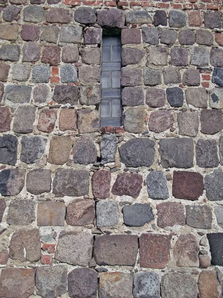 Внешняя Стена Протестантской Сельской Церкви Клаушагене — стоковое фото