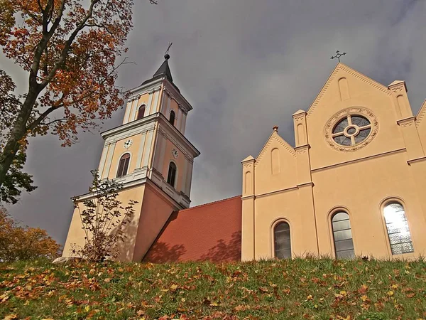 Kerk Van Protestantse Sankt Marien Bergen — Stockfoto