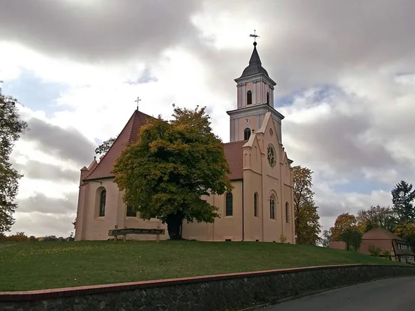 Igreja Protestante Sankt Marien Nas Montanhas — Fotografia de Stock