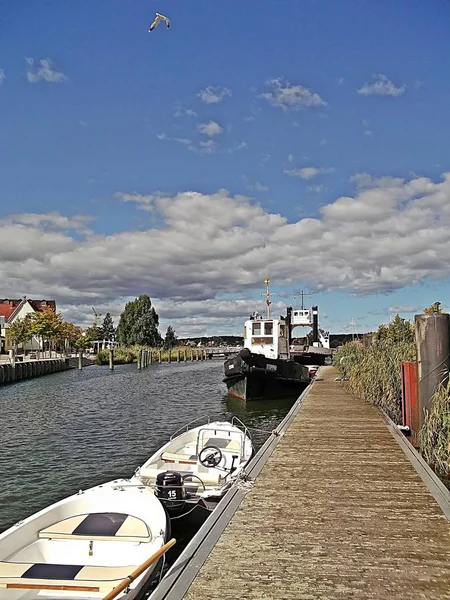 Der Hafen Wolgast — Stockfoto