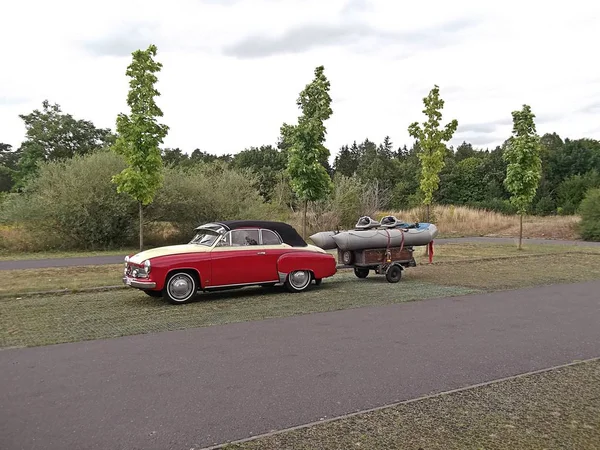 Oldtimer Produção Rda Agosto 2015 Estacionamento 16230 Chorin Alemanha Nome — Fotografia de Stock