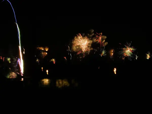 Fireworks New Year Eve — Stock Photo, Image