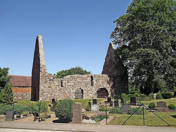 Kerk Ruïnes Retzow — Stockfoto