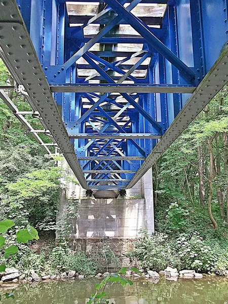 Γέφυρα Της Προηγούμενης Σύνδεσης Τρένου — Φωτογραφία Αρχείου