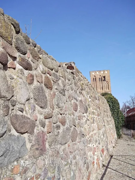 Muralha Histórica Cidade Prenzlau — Fotografia de Stock