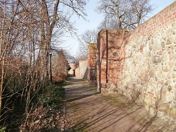 Historiska Stadsmur Prenzlau — Stockfoto