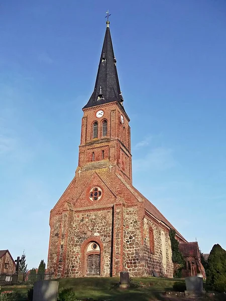 Chiesa Protestante Del Villaggio Wichmannsdorf — Foto Stock