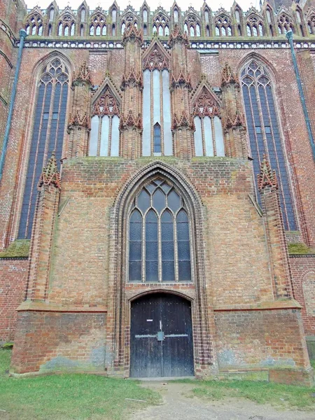 Portál Protestantský Kostel Panny Marie — Stock fotografie