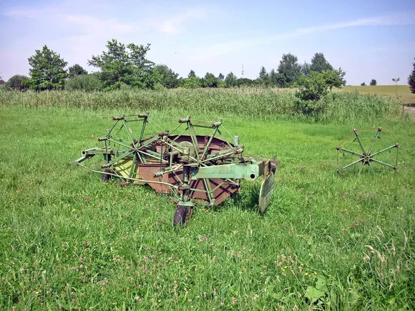 在Uckermark的实地工作 — 图库照片