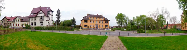 Panorama Den Historiska Staden Templin — Stockfoto