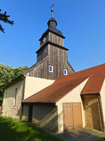 Evangelische Kirche Naugarten — Stockfoto