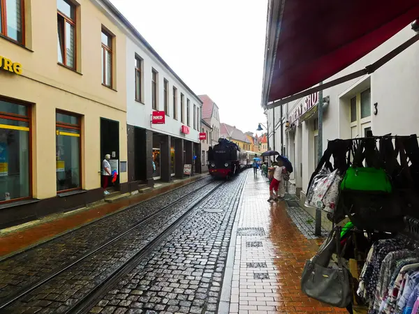 Bad Doberan Mecklemburgo Pomerânia Ocidental Alemanha Agosto 2019 Passeio Trem — Fotografia de Stock