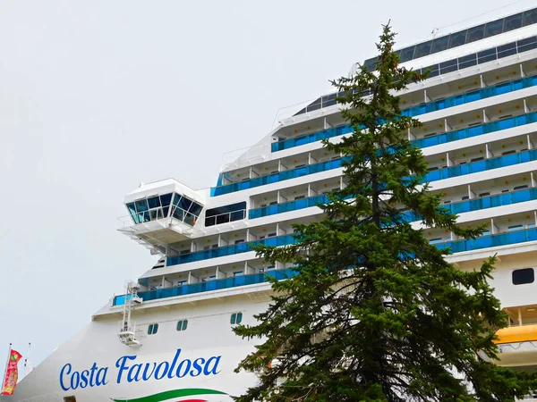 Warnemuende Mecklemburgo Pomerania Occidental Alemania Agosto 2019 Crucero Puerto Del — Foto de Stock