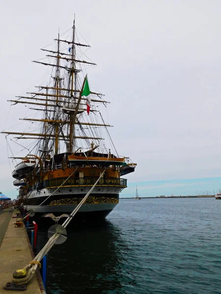 Sail Training Ship Navy Port Warnemnde — Stock Photo, Image