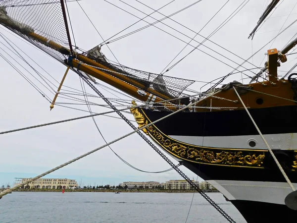 Arco Vela Navio Treinamento Marinha — Fotografia de Stock