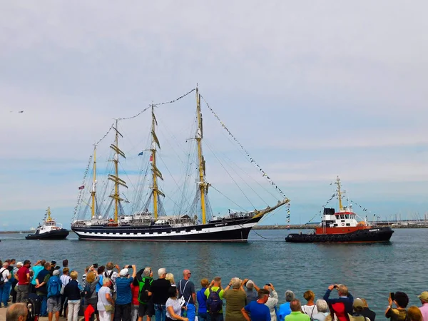 Warnemnde Mecklenburg Vorpommern Deutschland August 2019 Die Hanse Sail 2019 — Stockfoto
