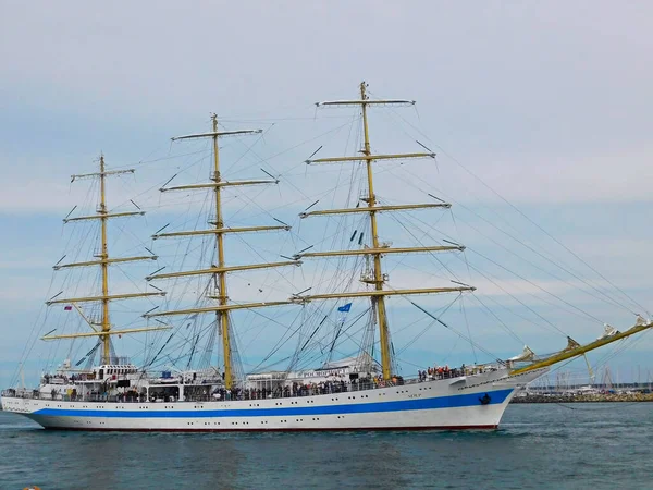 Zeilboten Haveningang Aan Oostzee — Stockfoto