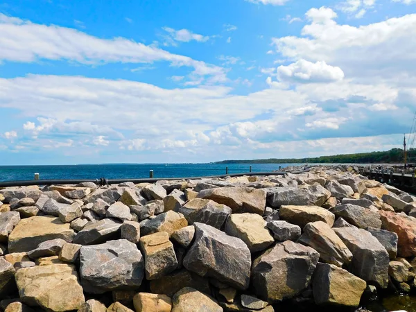 Piedras Como Protección Costera Mar Báltico —  Fotos de Stock