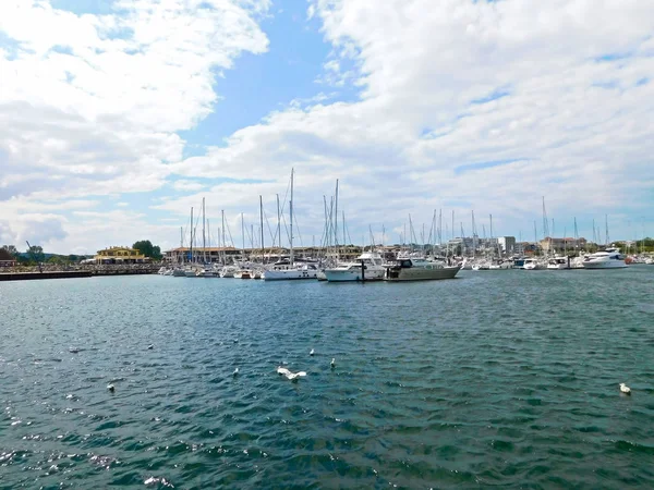 Puerto Del Barco Costa Báltica — Foto de Stock