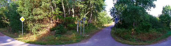 Bicycle Road Uckermark — Stock Photo, Image