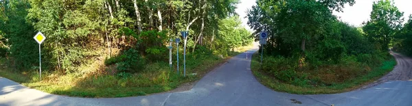 Bicycle Road Uckermark — Stock Photo, Image