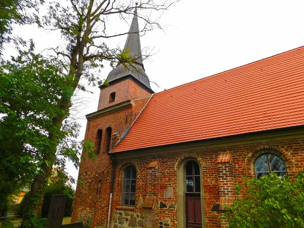 Ευαγγελική Λουθηρανική Εκκλησία Στη Βόρεια Γερμανία — Φωτογραφία Αρχείου