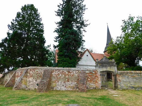 Una Chiesa Evangelica Luterana Nel Nord Della Germania — Foto Stock
