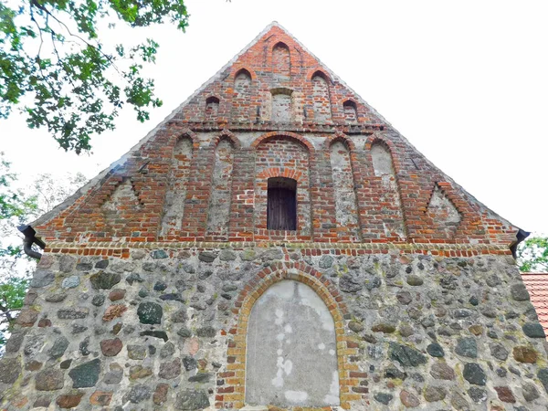 Una Chiesa Evangelica Luterana Nel Nord Della Germania — Foto Stock