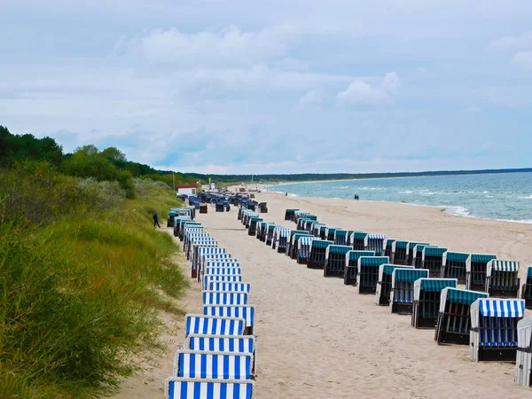 Plaża Pięknym Bałtyku — Zdjęcie stockowe