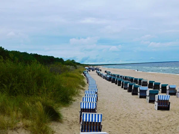 Plaża Pięknym Bałtyku — Zdjęcie stockowe