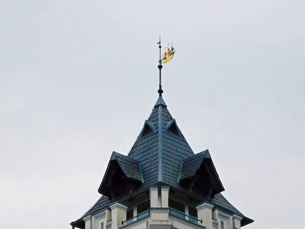 Bâtiments Une Ville Sur Côte Baltique — Photo