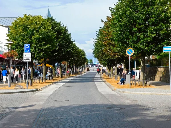 Zinnowitz Mecklenburg Západní Pomořansko Německo Září 2019 Pohled Plážovou Promenádu — Stock fotografie