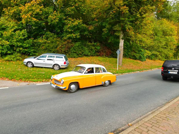 Boitzenburg Brandebourg District Uckermark Allemagne Octobre 2019 Wartburg Dans Les — Photo