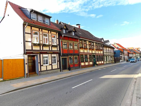 Uma Cidade Velha Histórica Saxônia Anhalt — Fotografia de Stock