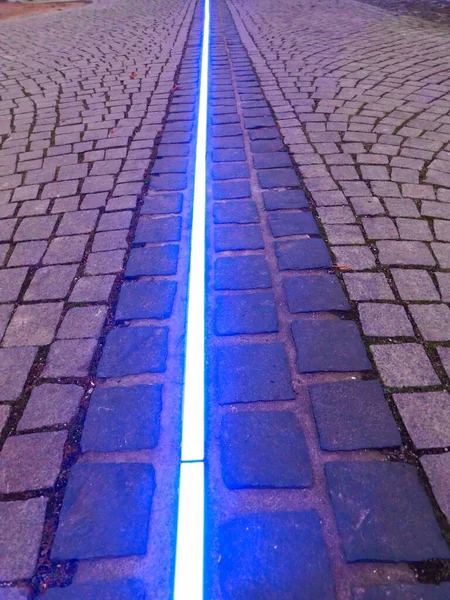 Het Blauwe Licht Straat — Stockfoto