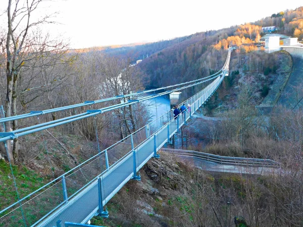 Most Wiszący Nad Rappbode — Zdjęcie stockowe