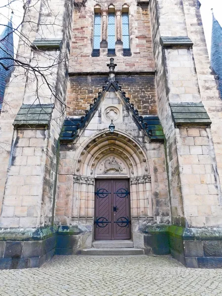 Portal Ocidental Dedicada Igreja Luterana Nossa Senhora — Fotografia de Stock