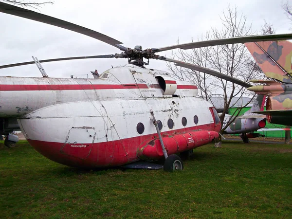 Zehdenick Okres Oberhavel Braniborsku Února 2020 Vyřazené Stíhačky Vrtulníky — Stock fotografie