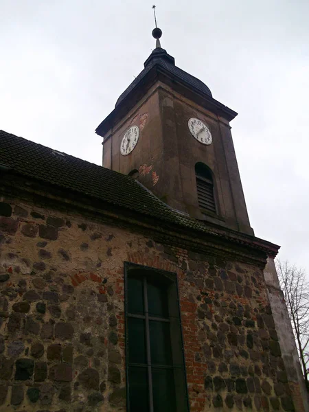 Evangelische Feldsteinkirche Aus Dem Jahrhundert — Stockfoto