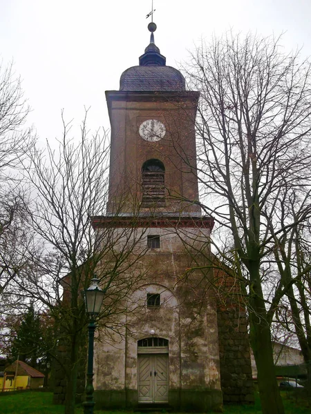 Evangelische Feldsteinkirche Aus Dem Jahrhundert — Stockfoto