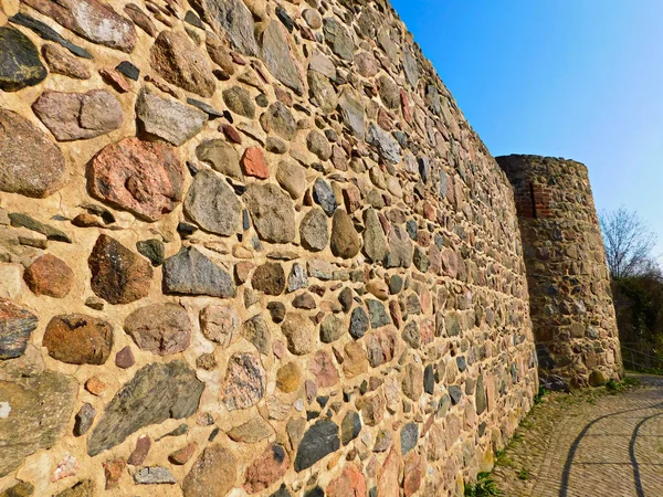 Mur Historique Ville Moyen Âge — Photo