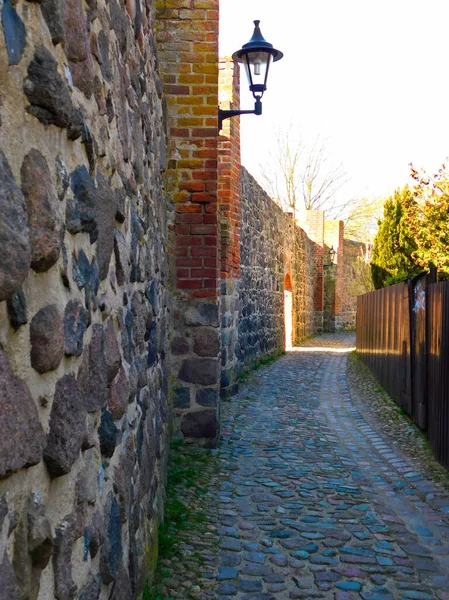Mur Historique Ville Moyen Âge — Photo