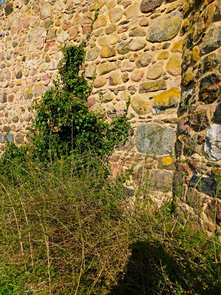Klätteranläggning Den Historiska Stadsmuren Från Medeltiden — Stockfoto